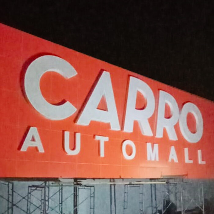 letter sign carro